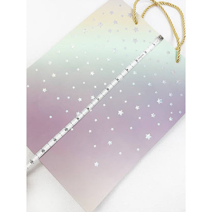 Ombre Star Design Embossed Gift Bag