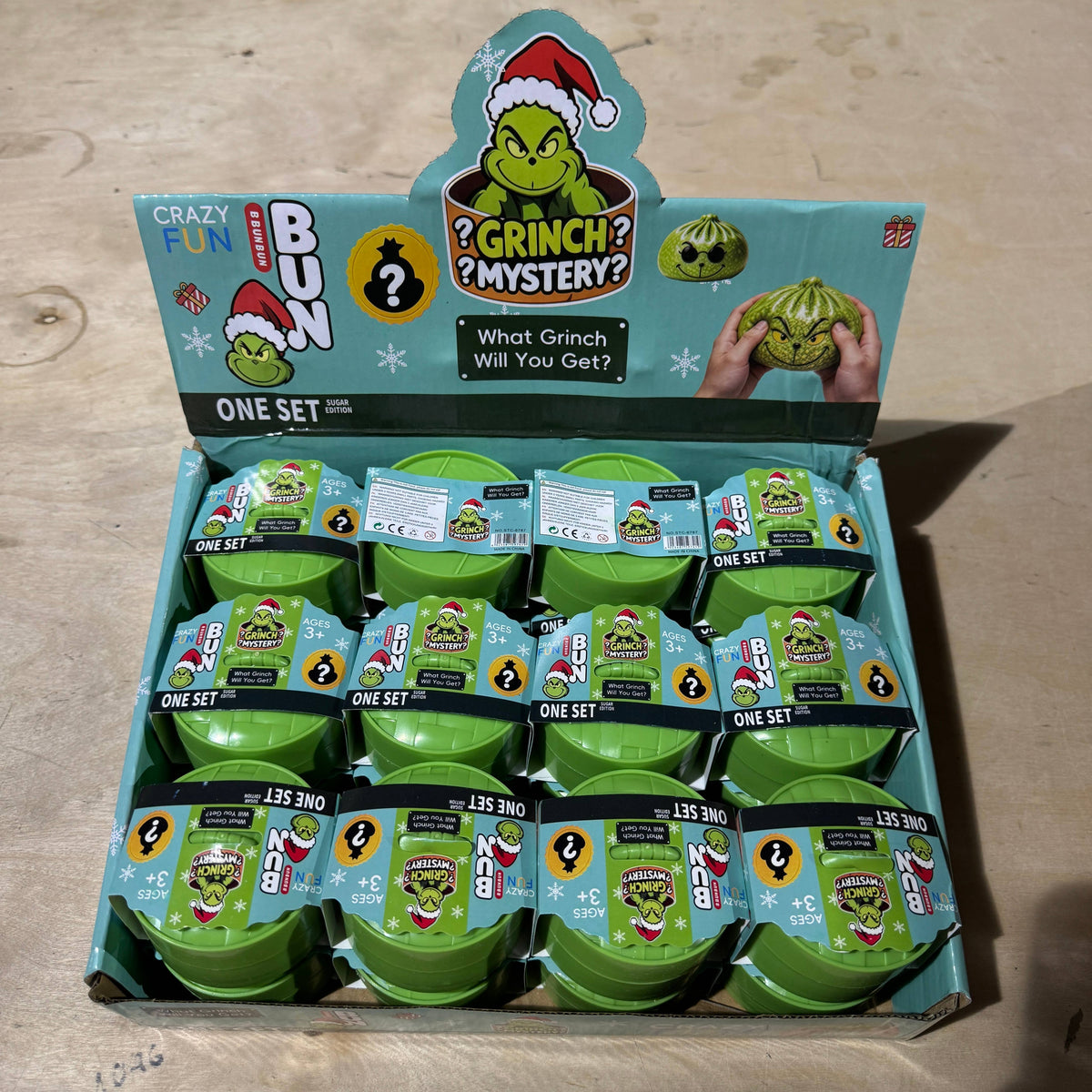 MINI Sugar Squeeze Glitter Grinch Dumpling 24/pk | A176