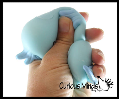 1 Axolotl Laying- Soft Creamy Doh Filled Squeeze Stress Ball