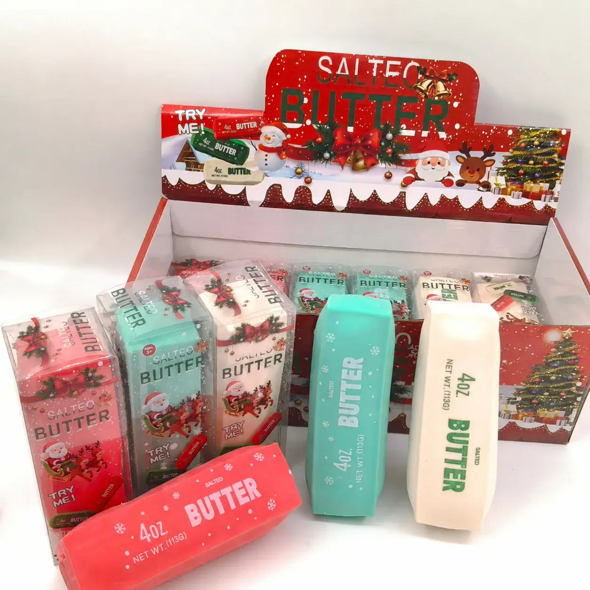 Christmas Crunchy Butter Bar ASMR Squishy Stress Toy