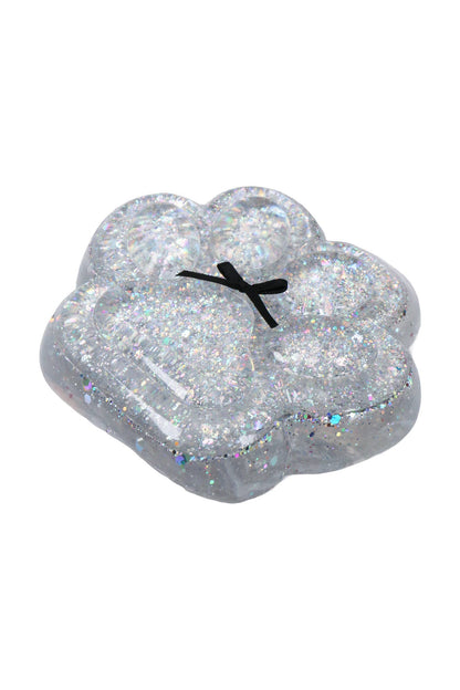 5 Inch Glittery Animal Paw Ribbon Mochi Sticky Squishy Bag