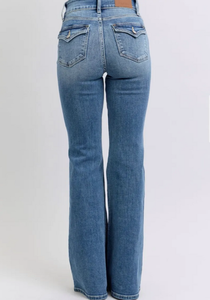 Judy Blue Flare Jeans|6808