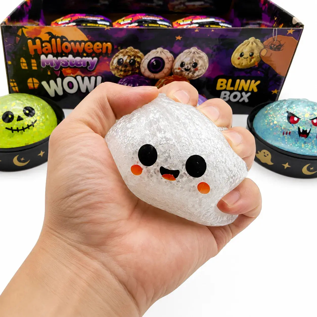 Halloween Pectin Gel Bun Squishy Blind Box