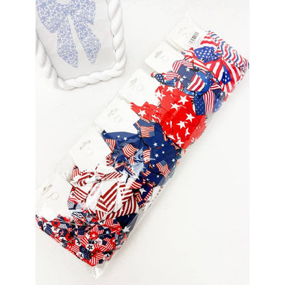 2pc Set American Flag Theme Hair Tie Set