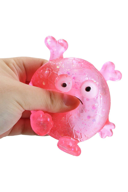 Sad Monster Glittery Maltose Putty Filled Squishy Bag