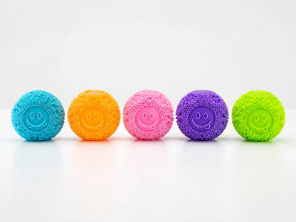 Smiley Squish Ball – Blush Pink | Textured Slow-Rise 6/24