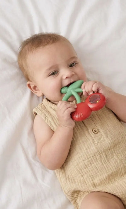 ITSY SHAKE CHERRIES TEETHER RATTLE|9364