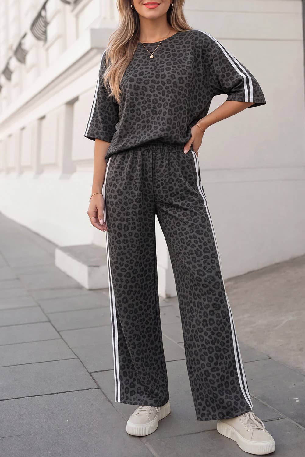 Leopard / Camo / Mallard Striped Detail Pants Set | S-4X