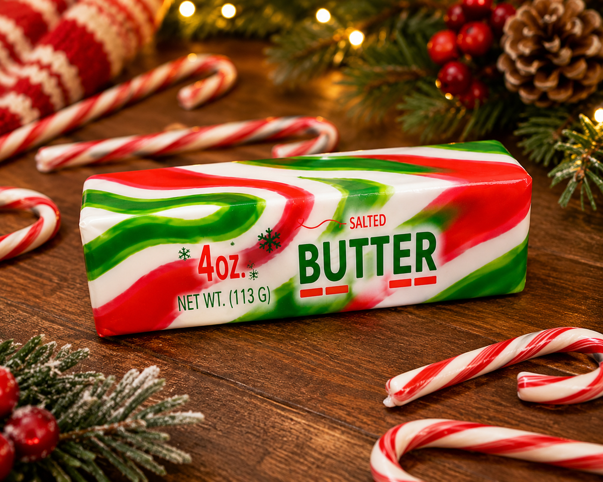 Christmas Holiday Butter Squishy 🎄🧈- Slow Rise Sensory Toy