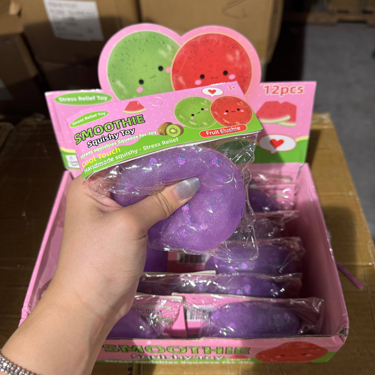Grape Fruit Icy Slushy Ball Squishy 12/pk | A228