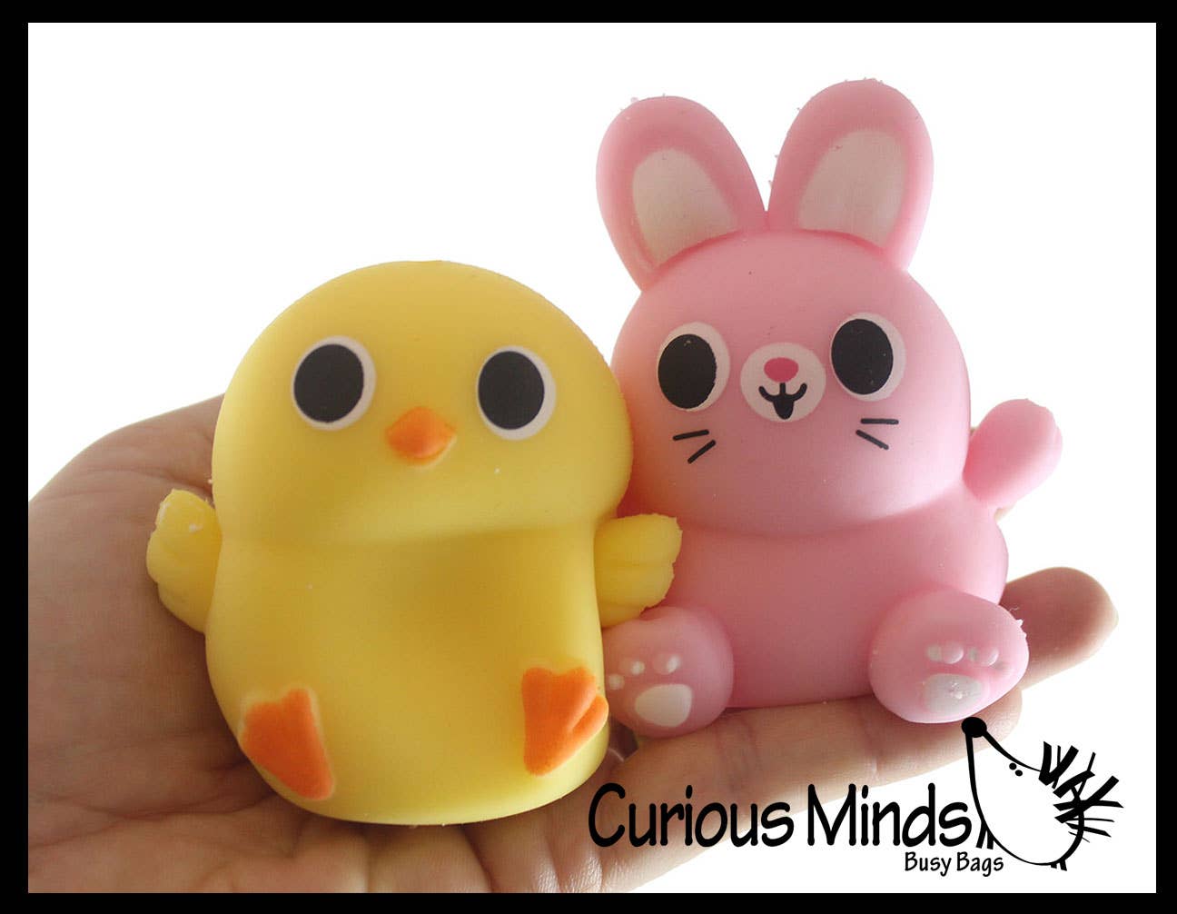 1 Easter Themed Creamy Doh Filled Squeeze Stress Balls - Chi