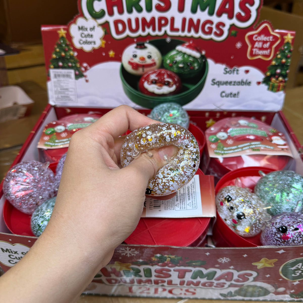 WRAPPED 3-in-1 Mini SS Reindeer Dumpling 12/pk | A036