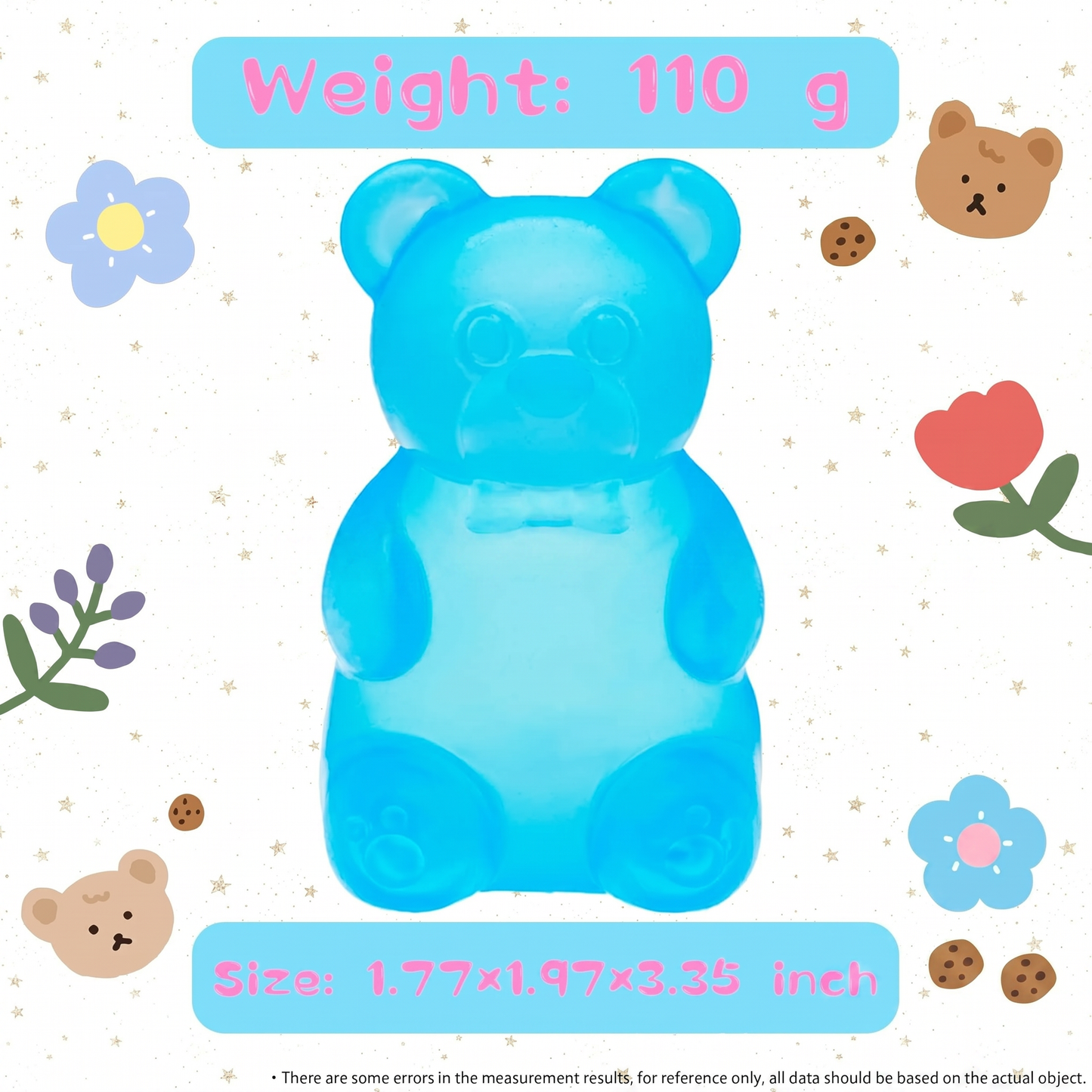 Candy Bear Squishy Slow Rising Toy Gift Box Stress Relief