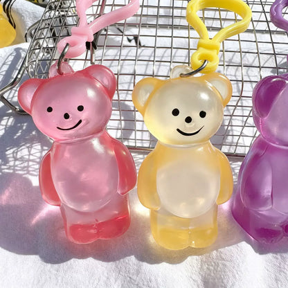 Maltose Bear Squishy Stress Keychain Charm