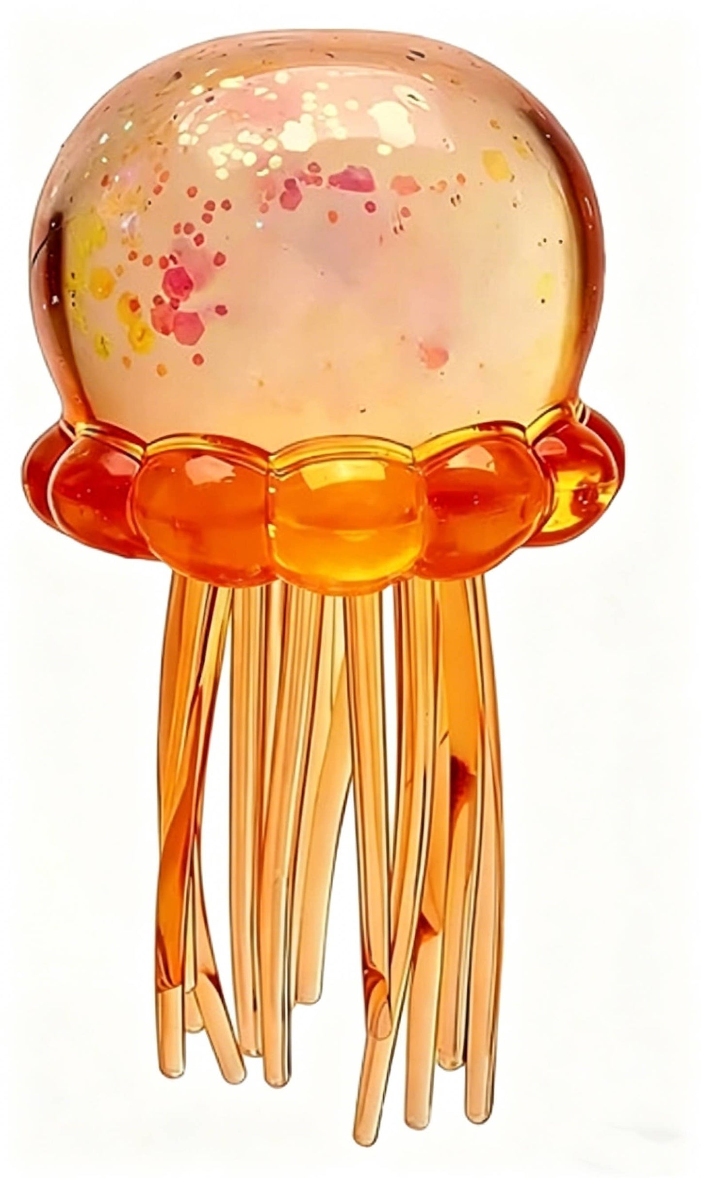 Sequin Glitter jellyfish squishy sensory toy-no brand