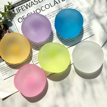 Moldable Frosted Coconut Oil–Style Squishy Stress Ball