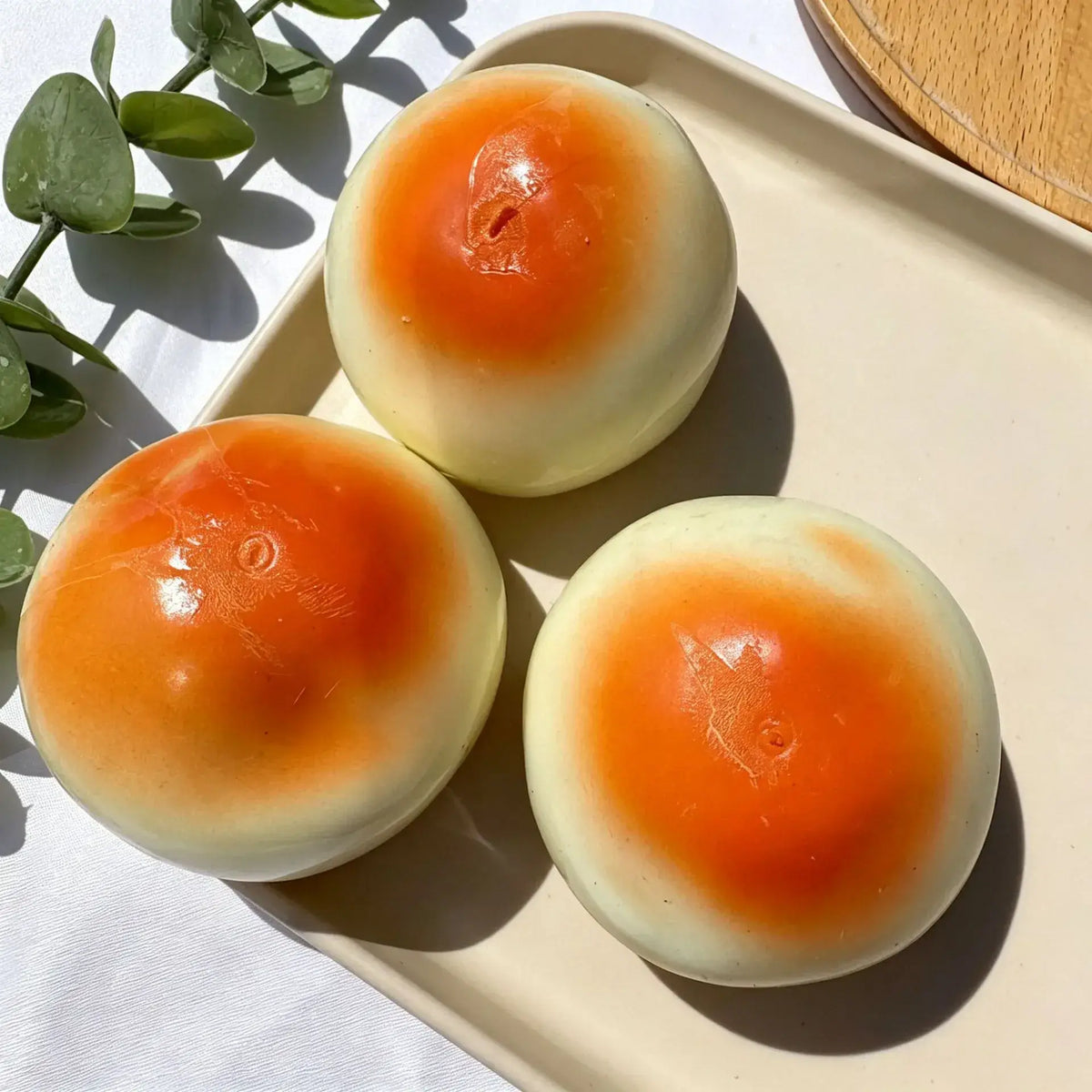 Crunchy Block-Filled Soy Milk Bun Squishy Stress Toy