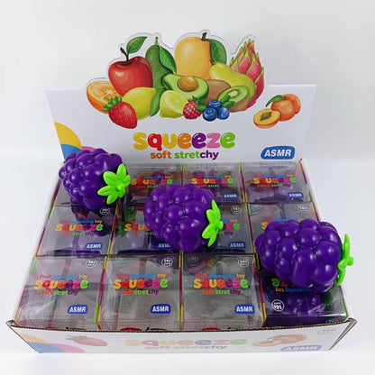Crunchy Grape Block-Filled Squishy Toy