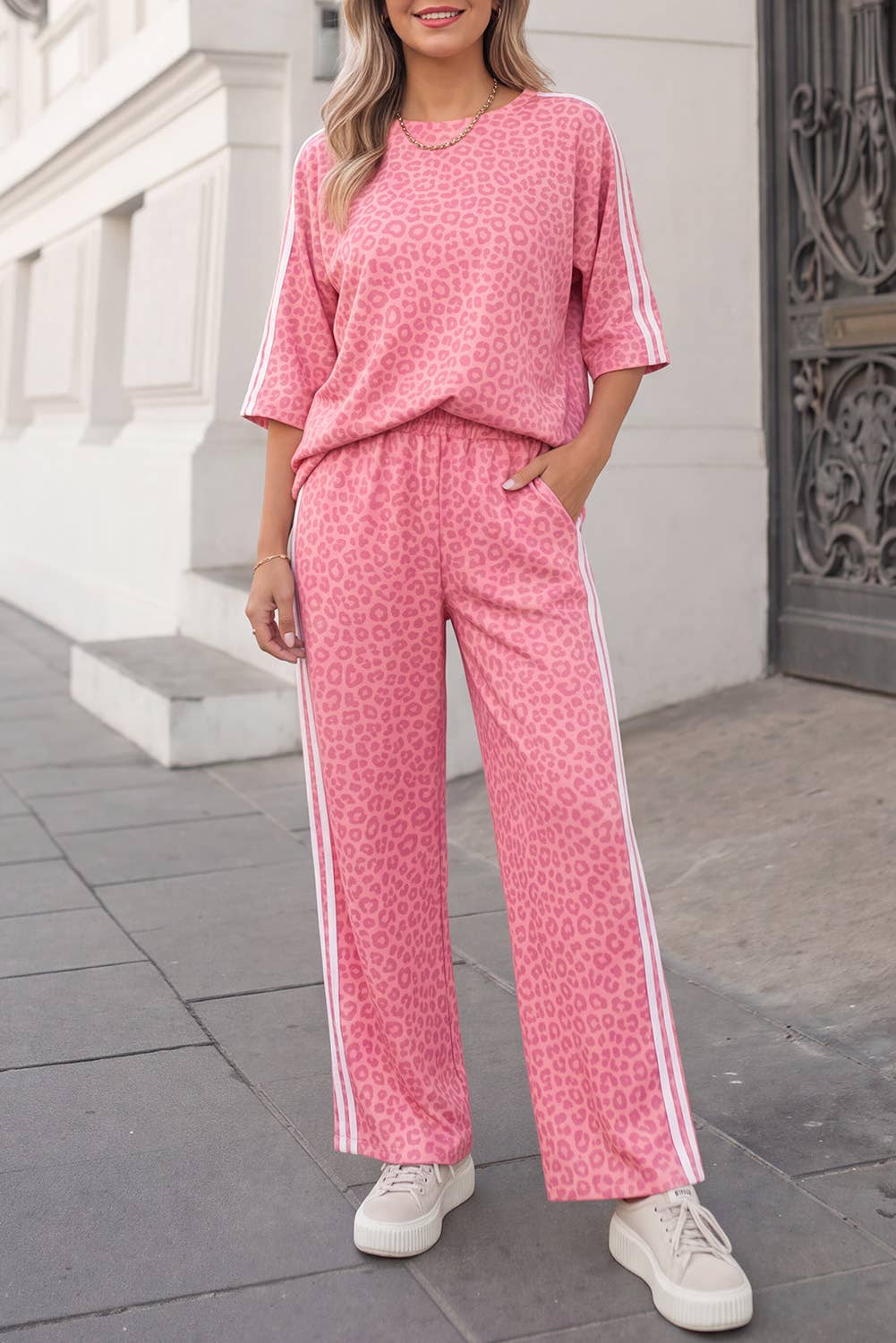 Leopard / Camo / Mallard Striped Detail Pants Set | S-4X