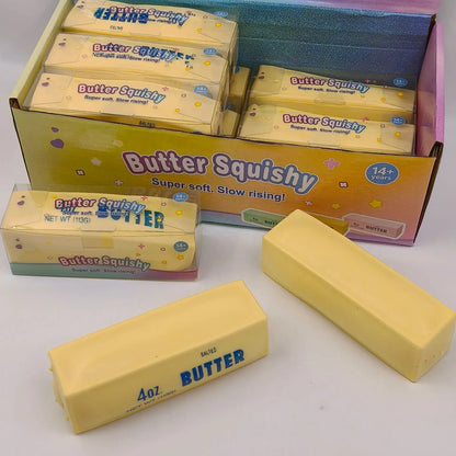 Crunchy Butter Bar Block Squishy Toy