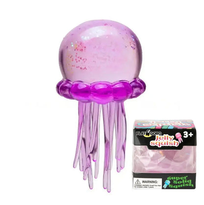 Sequin Glitter jellyfish squishy sensory toy-no brand