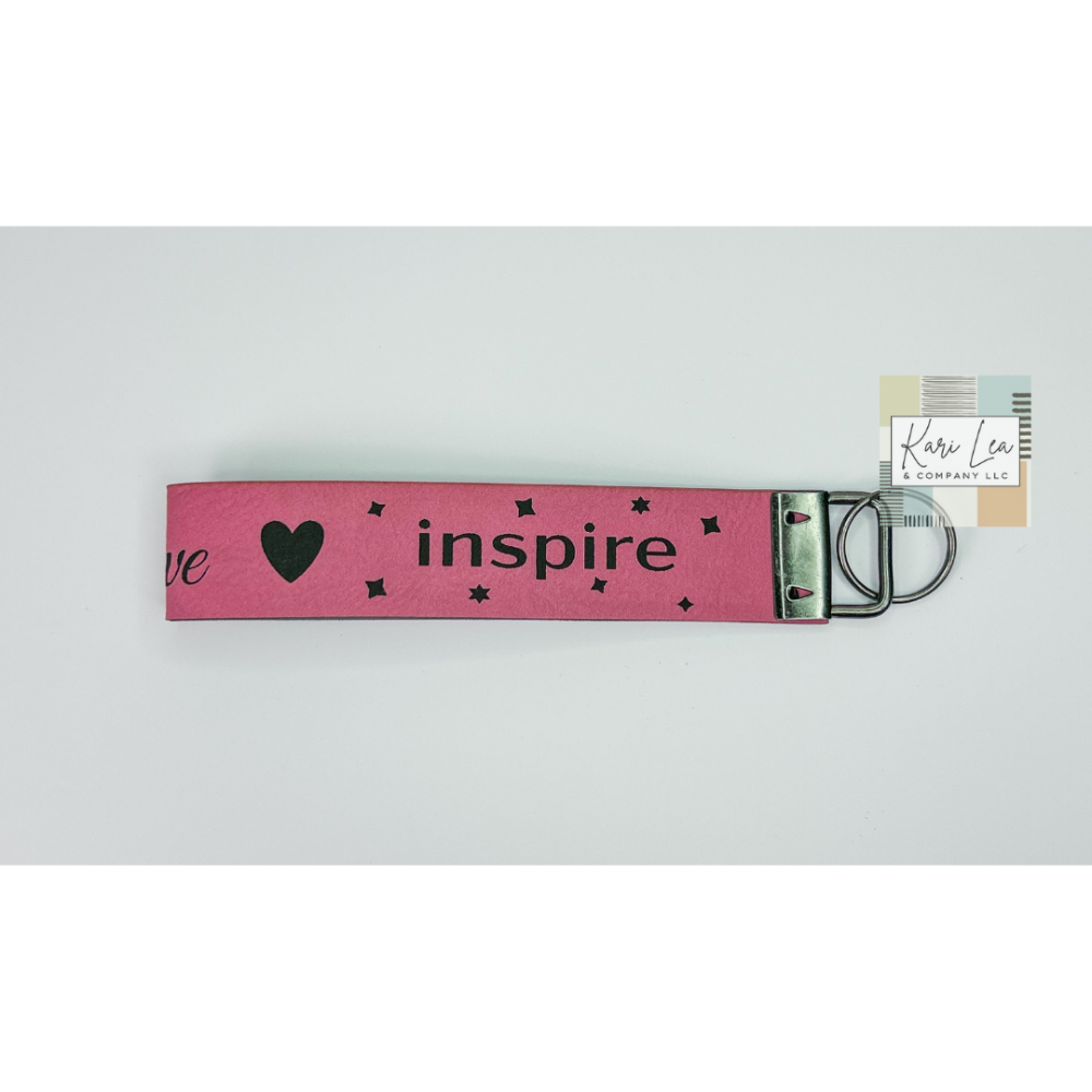 Leather Wristlet - Teacher (Pink)|8303