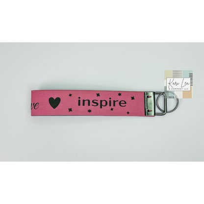 Leather Wristlet - Teacher (Pink)|8303