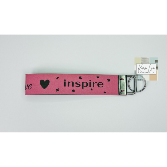 Leather Wristlet - Teacher (Pink)|8303