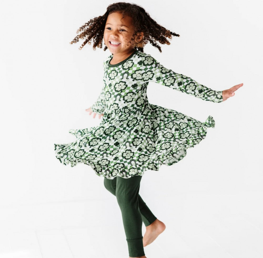 Kiki + Lulu "We Love to Paddy" Peplum Dress & Leggings Set|3591