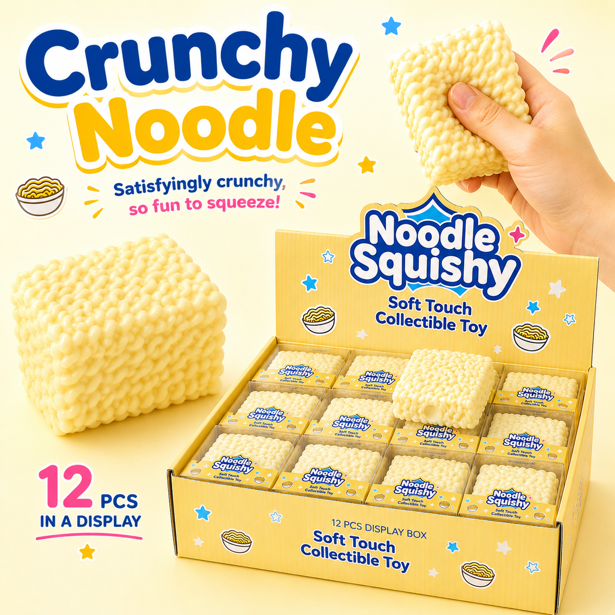 Crunchy Noodle Squishy (ASMR Crunch)