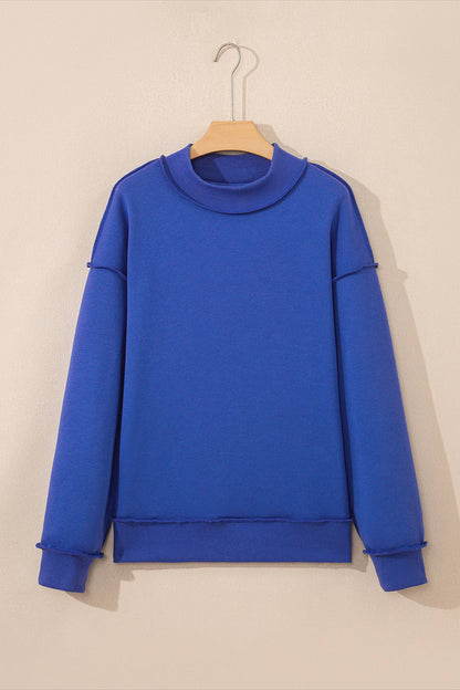 66 Game Day Oversize Reversible Mock Neck Sweatshirt (S-XL)