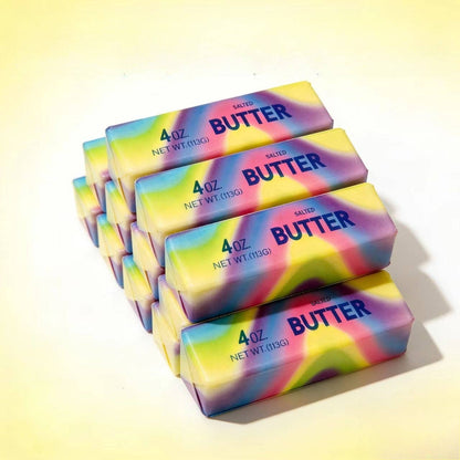 Rainbow Butter Stick Squishy Slow Rising Stress Toy