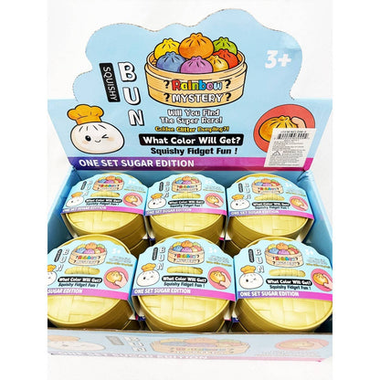 4pc Set Mini Maltose Glitter Dumpling Squishy