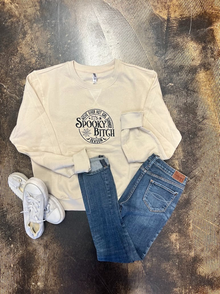 Spooky Bitch Season Crewneck|7970