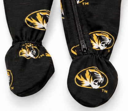 W&W MIZZOU LOGO FOOTIE ZIP SLEEPER|9507