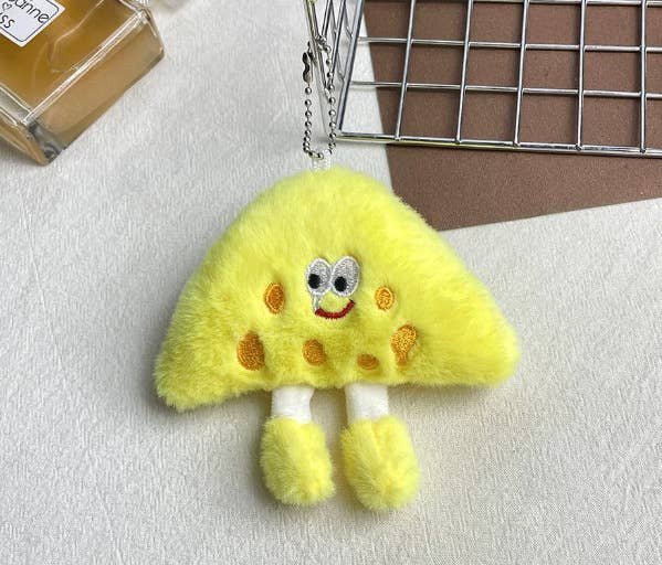 Creative birthday cake plush toy keychain charm gift