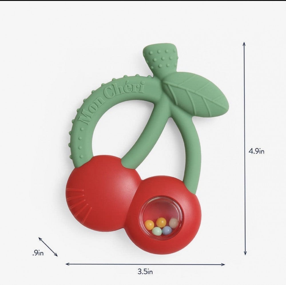 ITSY SHAKE CHERRIES TEETHER RATTLE|9355