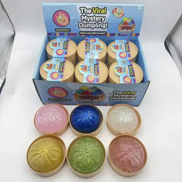 Mystery Squishy Dumpling Shape Glitter Sensory Fidget Toy