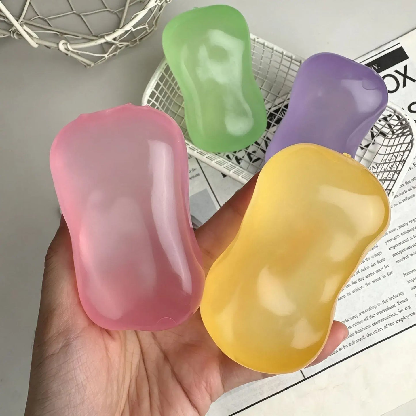 Moldable Transparent Coconut Oil Soap Squishy Stress Relief Toy