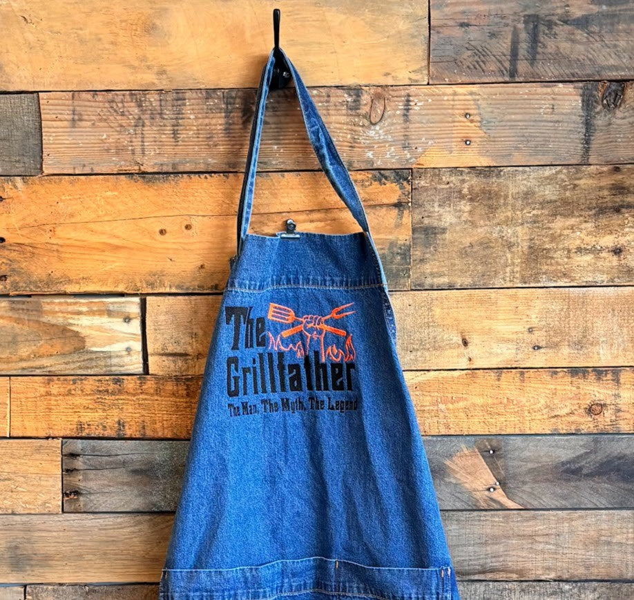 The Grillfather Denim Apron|9240