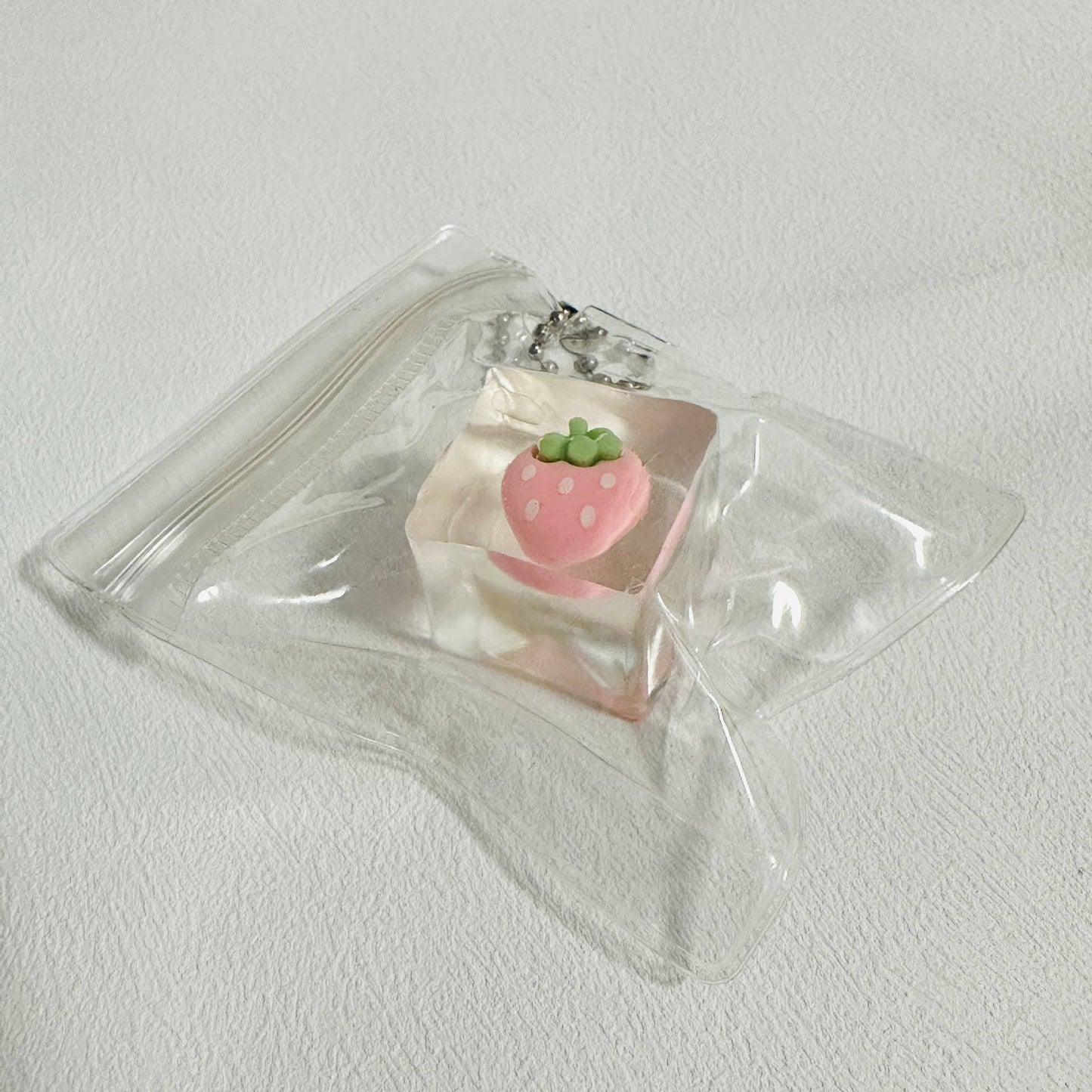 Mini Clear Cherry Ice cubes Stress Relief Taba Squishy Toy