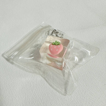 Mini Clear Cherry Ice cubes Stress Relief Taba Squishy Toy
