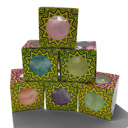 Jumbo Stress Ball Cube – Glitter Gel Sensory Fidget Toy
