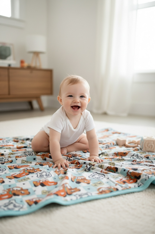 Cars Checkered Blanket|9079