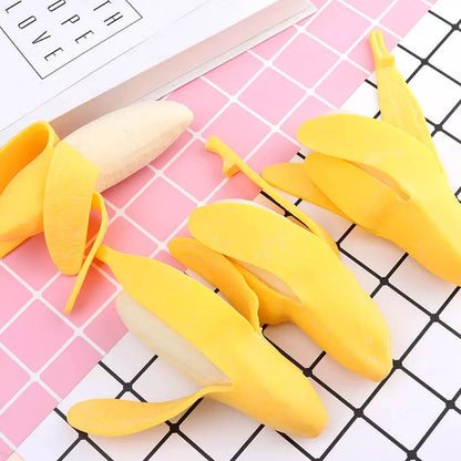 Banana Squishy Fidget Toy – Stretchy Stress Relief