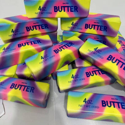 Rainbow Butter Stick Squishy Slow Rising Stress Toy