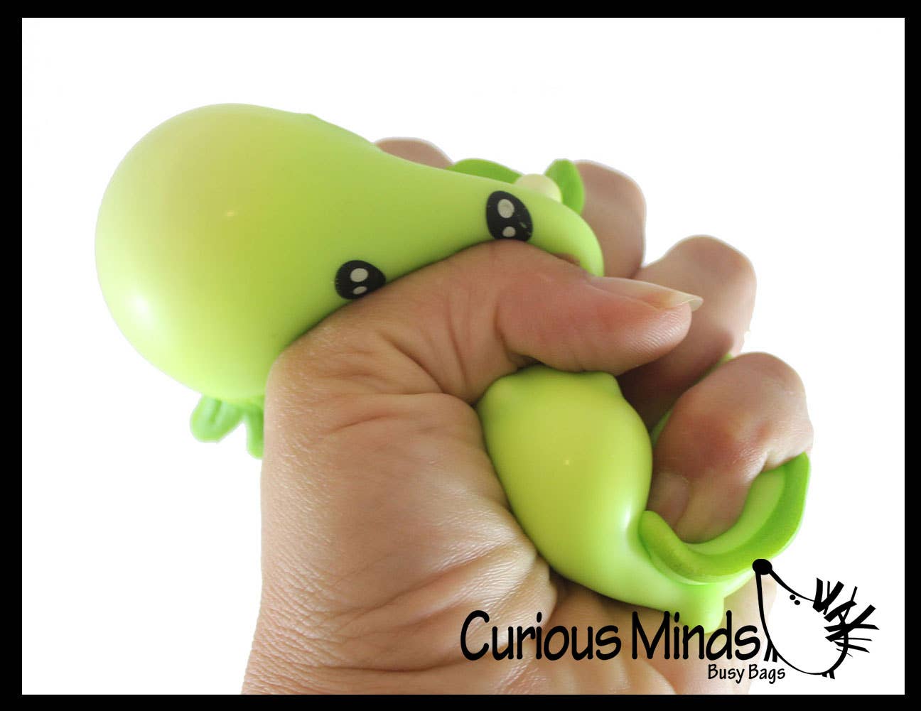 1 Axolotl Laying- Soft Creamy Doh Filled Squeeze Stress Ball
