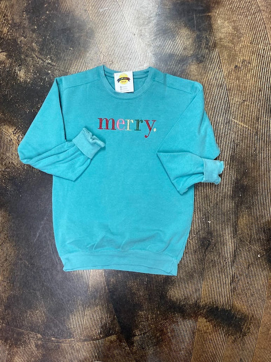 Comfort Colors Merry. Multicolor crewneck|8133