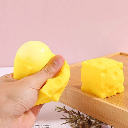 Square Cheese squishy toy Stress Relief Toy-5CM