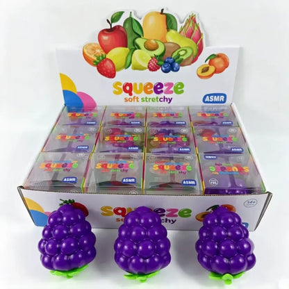 Crunchy Grape Block-Filled Squishy Toy